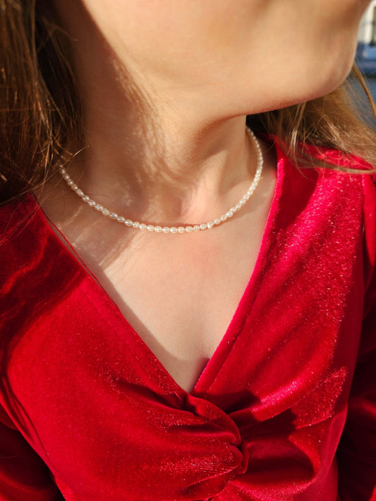 Freshwater Pearl Choker 4mm - BellishFreshwater Pearl Choker 4mm