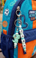 Dino name tag, Dinosaur  personalised Charm , Backpack chain with name