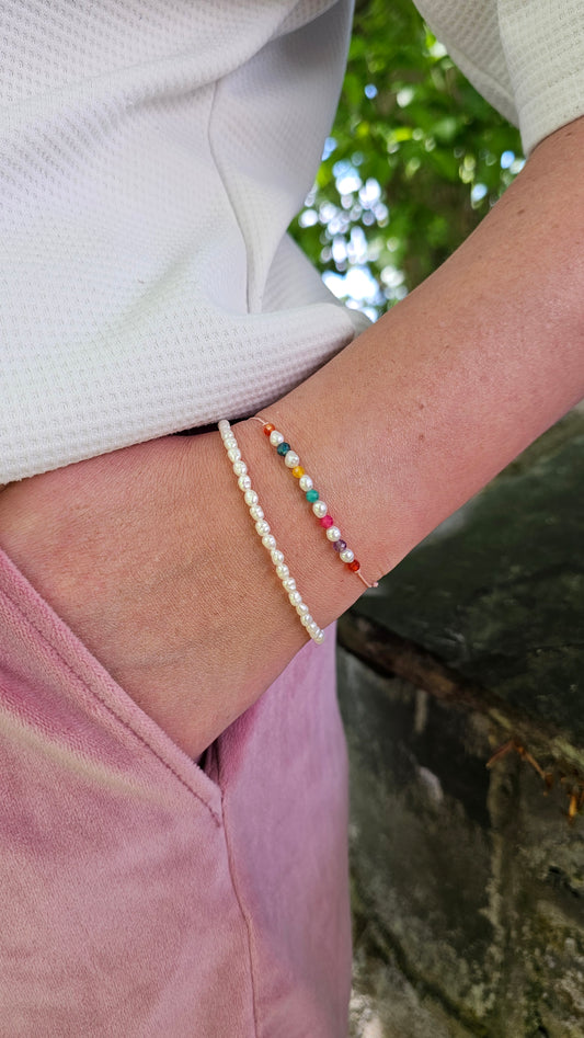 Rainbow Joy Bracelet 4mm – Summer Vibes, Positive Energy & Playful Spirit