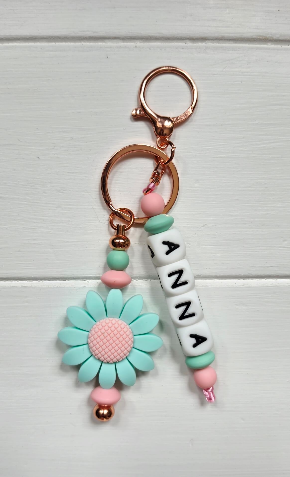 Personalised Silicone Backpack Charm | Custom Name Daisy
