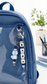 Handmade personalised boys backpack charm with name, silicone bead keychain, perfect back to school gift for boys, made in Ireland.