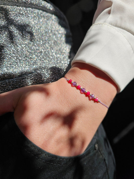 Amethyst & Quartz Bracelet - BellishAmethyst & Quartz Bracelet