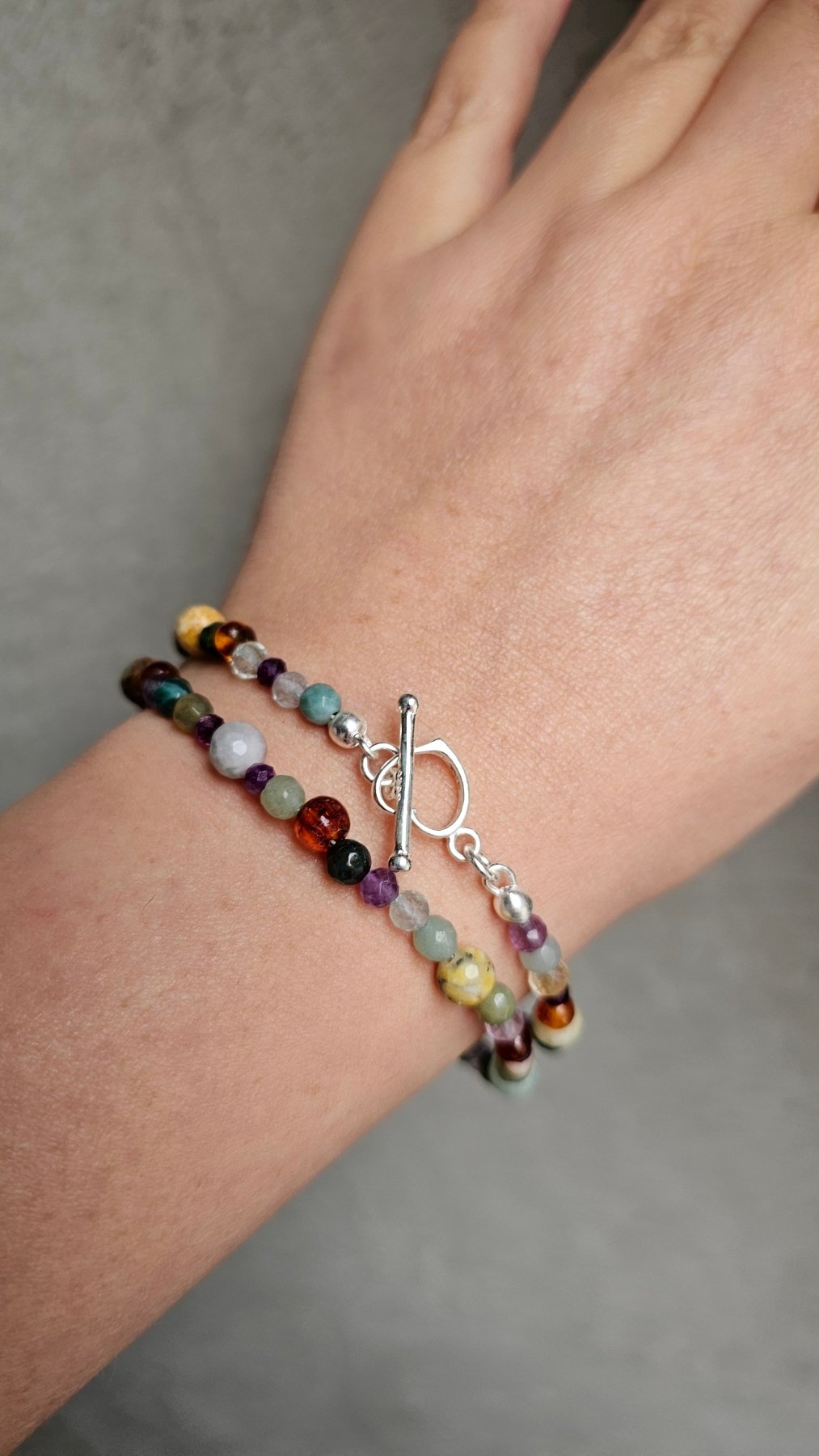 Autumn Gemstone Vibes – limited edition set of 3 Necklace - Bracelet - Elastic Ring - BellishAutumn Gemstone Vibes – limited edition set of 3 Necklace - Bracelet - Elastic Ring