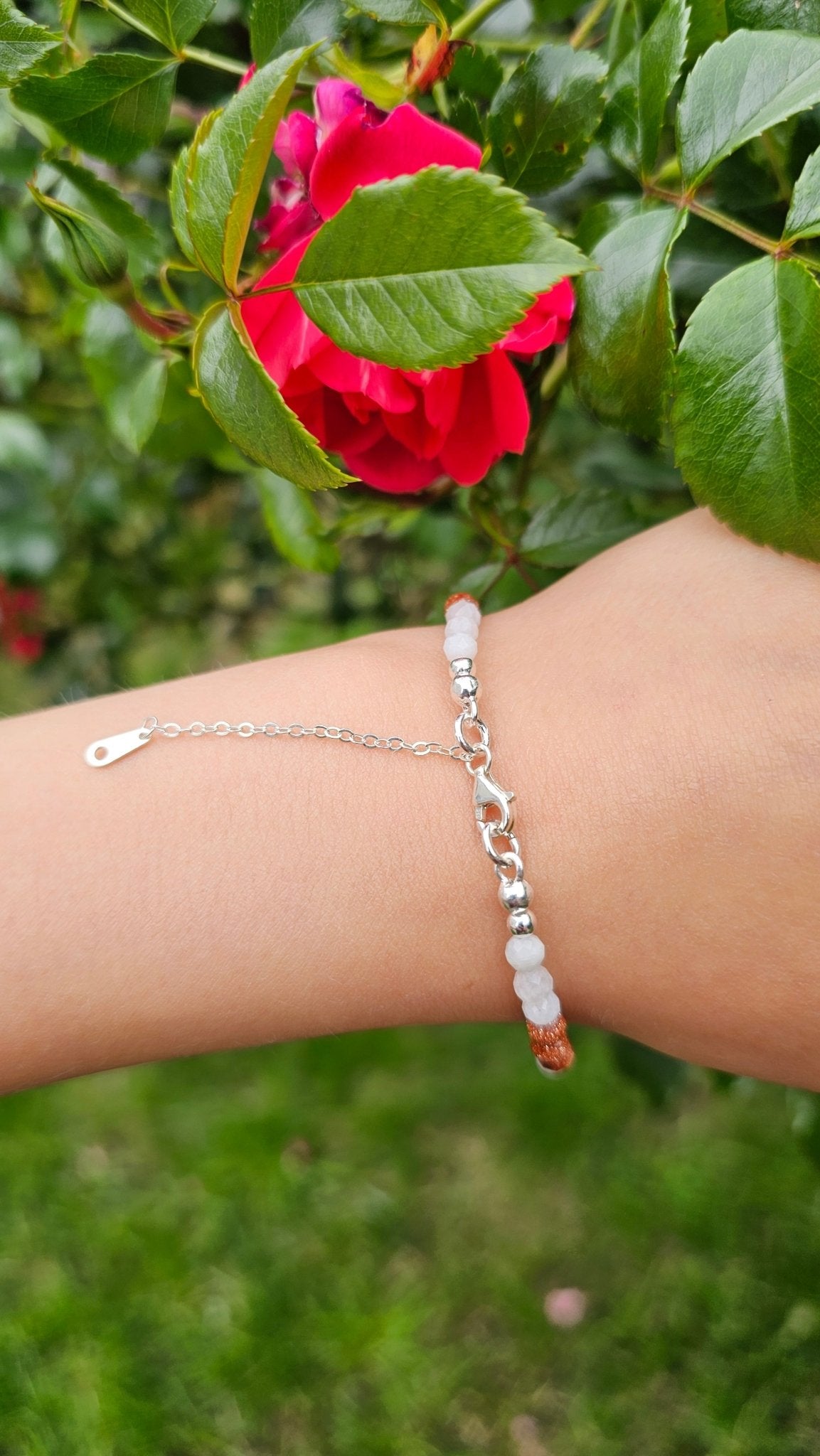 Balance Moon – Calming Moonstone & Sandstone Bracelet - BellishBalance Moon – Calming Moonstone & Sandstone Bracelet