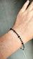 Black and silver - Tourmaline Bracelet 3mm 4mm - Silver Clasp - BellishBlack and silver - Tourmaline Bracelet 3mm 4mm - Silver Clasp