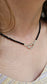 Black Tourmaline Silver Heart Necklace - BellishBlack Tourmaline Silver Heart Necklace