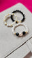 Earth & Light Elastic Ring - Black Tourmaline & Pearl - BellishEarth & Light Elastic Ring - Black Tourmaline & Pearl