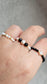 Earth & Light Elastic Ring - Black Tourmaline & Pearl - BellishEarth & Light Elastic Ring - Black Tourmaline & Pearl