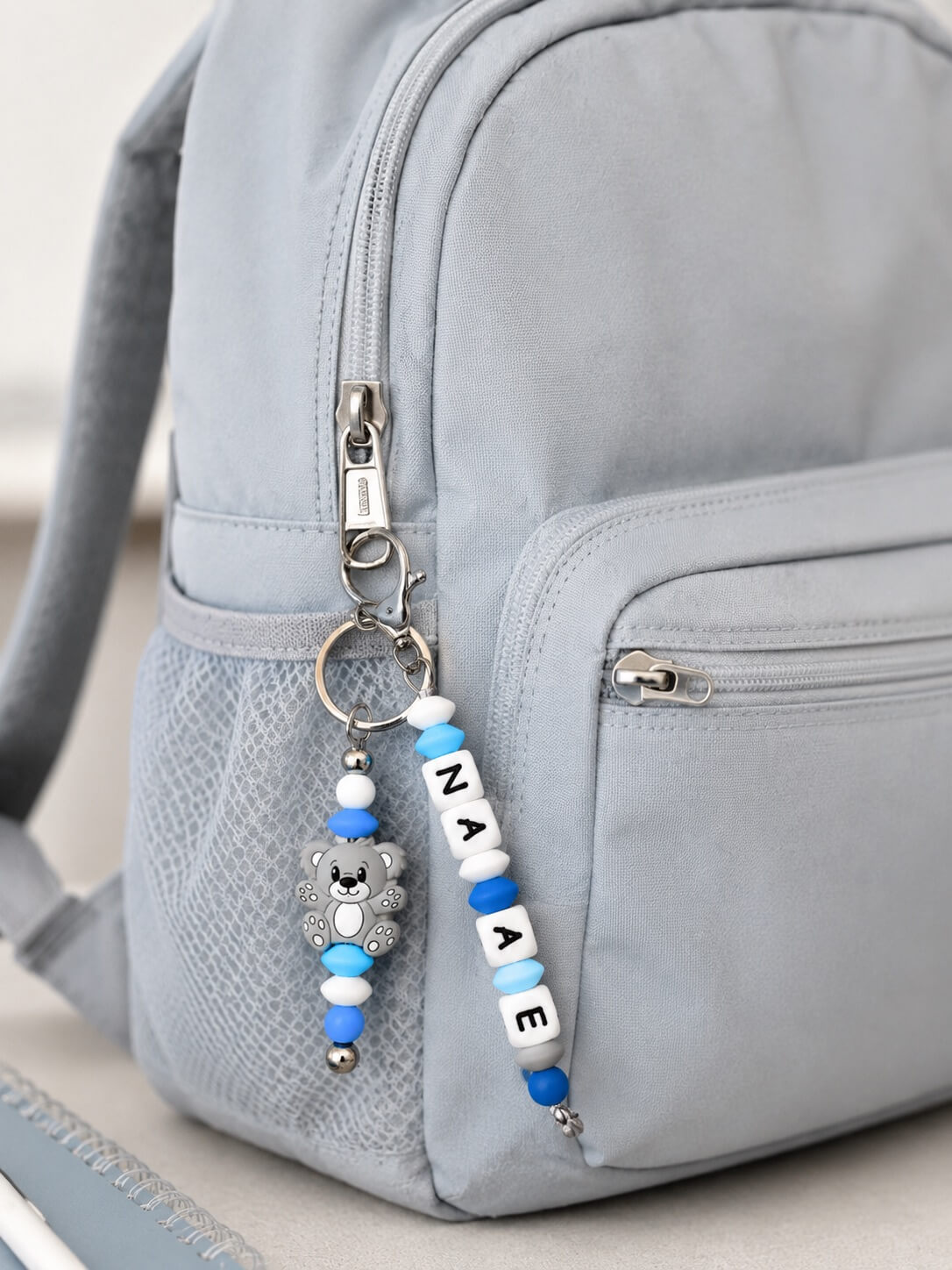 Personalised Teddy Bear Bag Charm