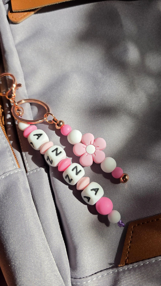 key charm with name