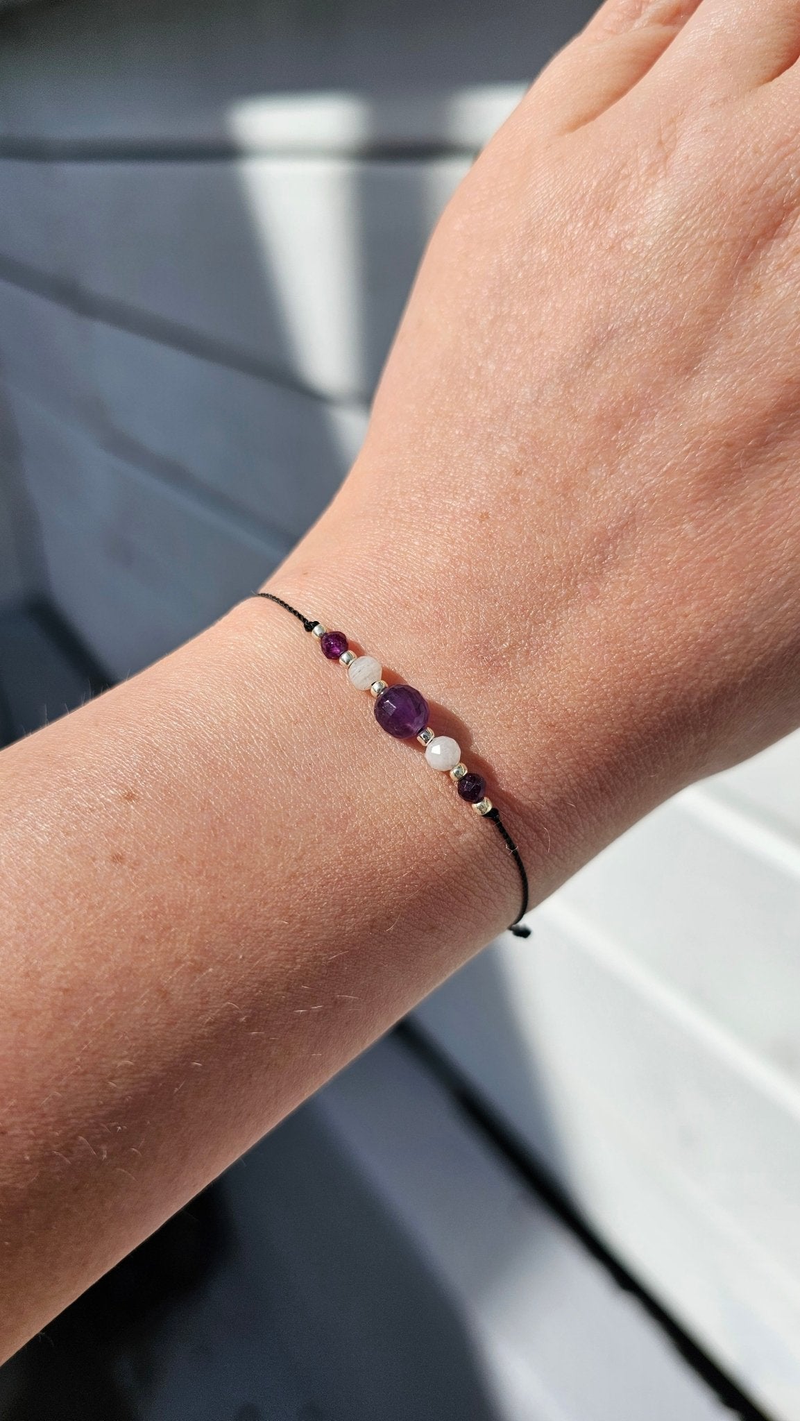 Lucky Bracelet - Amethyst & Moonstone - BellishLucky Bracelet - Amethyst & Moonstone