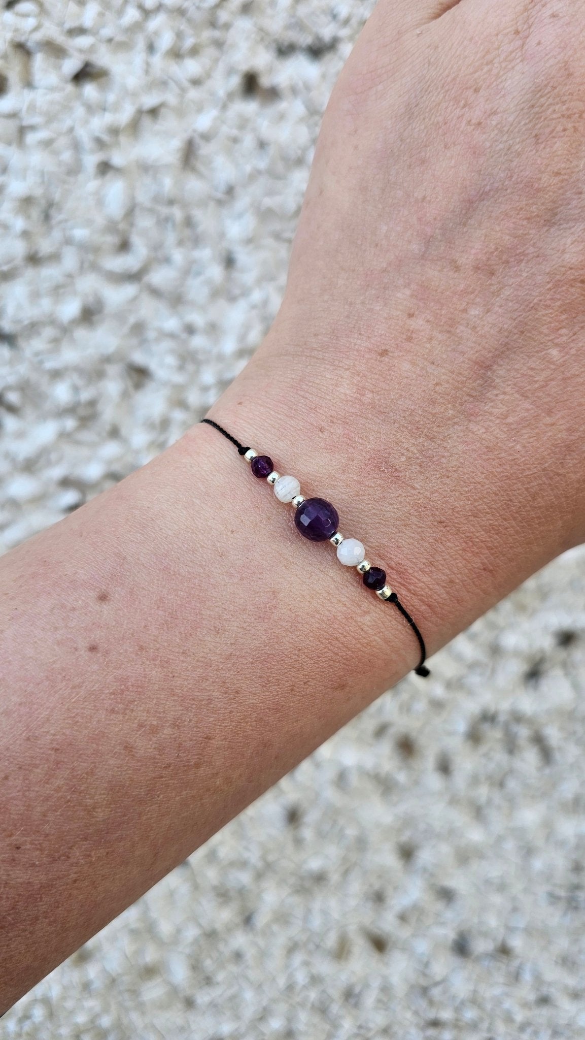 Lucky Bracelet - Amethyst & Moonstone - BellishLucky Bracelet - Amethyst & Moonstone