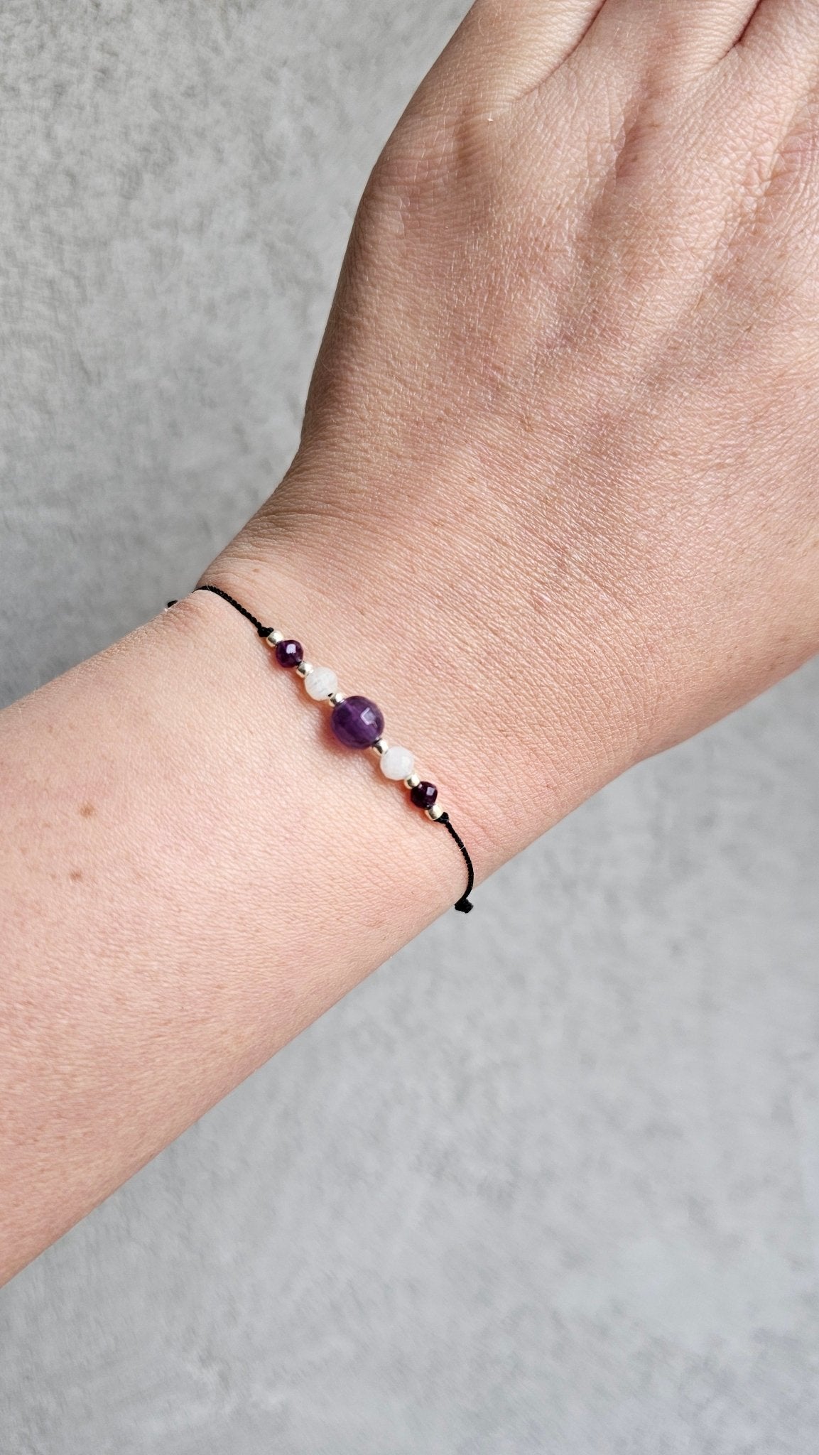 Lucky Bracelet - Amethyst & Moonstone - BellishLucky Bracelet - Amethyst & Moonstone