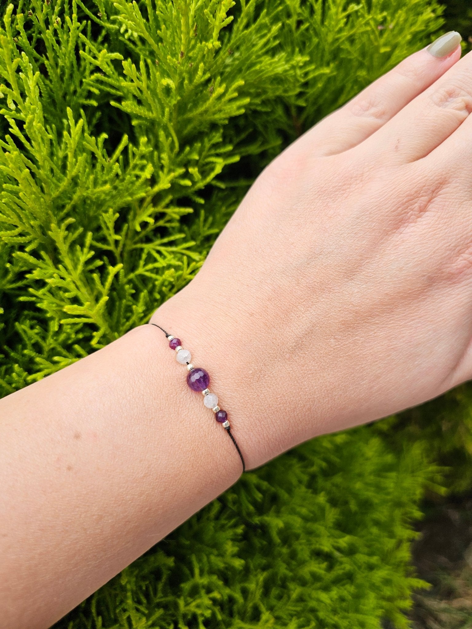 Lucky Bracelet - Amethyst & Moonstone - BellishLucky Bracelet - Amethyst & Moonstone