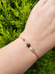 Lucky Bracelet - Gold and snowflakes Obsidian & Moonstone - BellishLucky Bracelet - Gold and snowflakes Obsidian & Moonstone