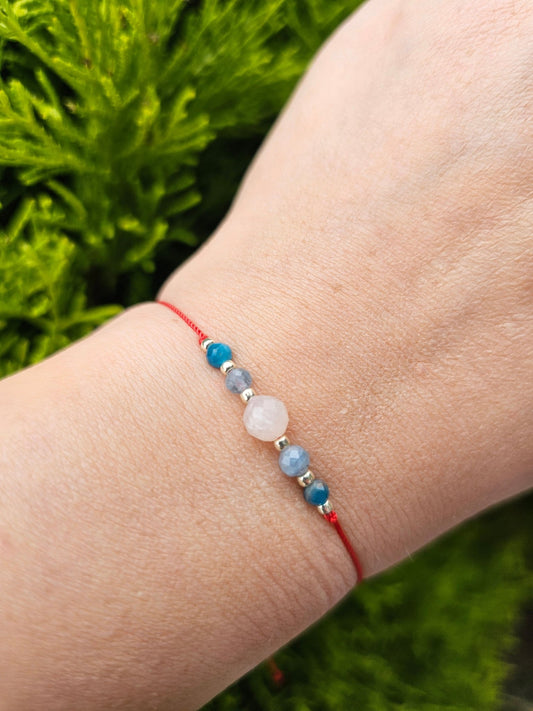 Lucky Bracelet - Moonstone & Apatite & Aquamarine - BellishLucky Bracelet - Moonstone & Apatite & Aquamarine