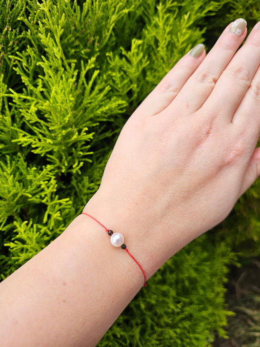 Lucky Bracelet - Pearl & Obsidian - BellishLucky Bracelet - Pearl & Obsidian