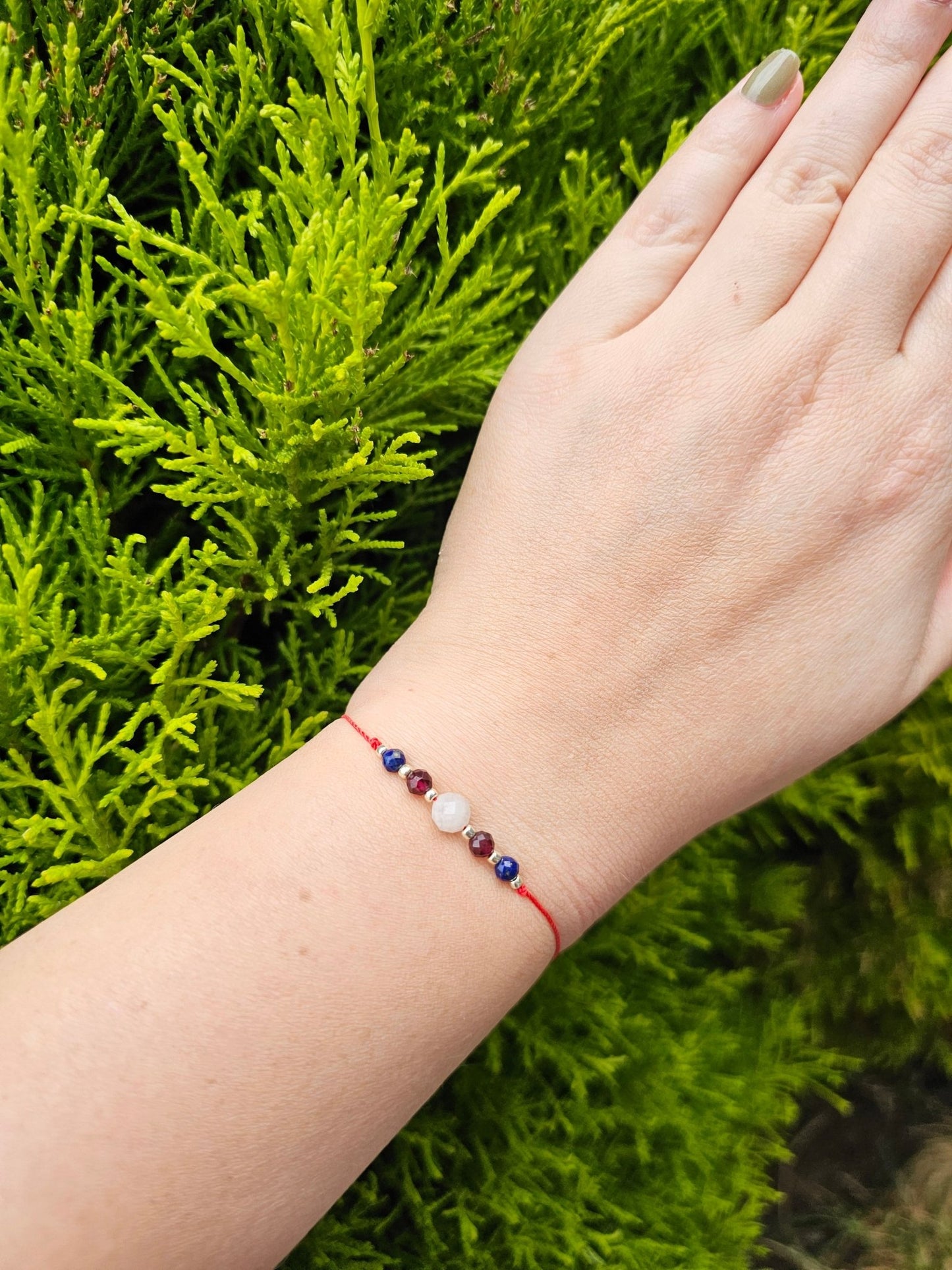 Lucky Bracelet - Quartz & Lapis Lazuli & Garnet - BellishLucky Bracelet - Quartz & Lapis Lazuli & Garnet