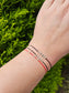 Adjustable red string bracelet with 2mm/3mm 925 sterling silver beads – handmade Irish lucky charm – protection bracelet UK & Ireland