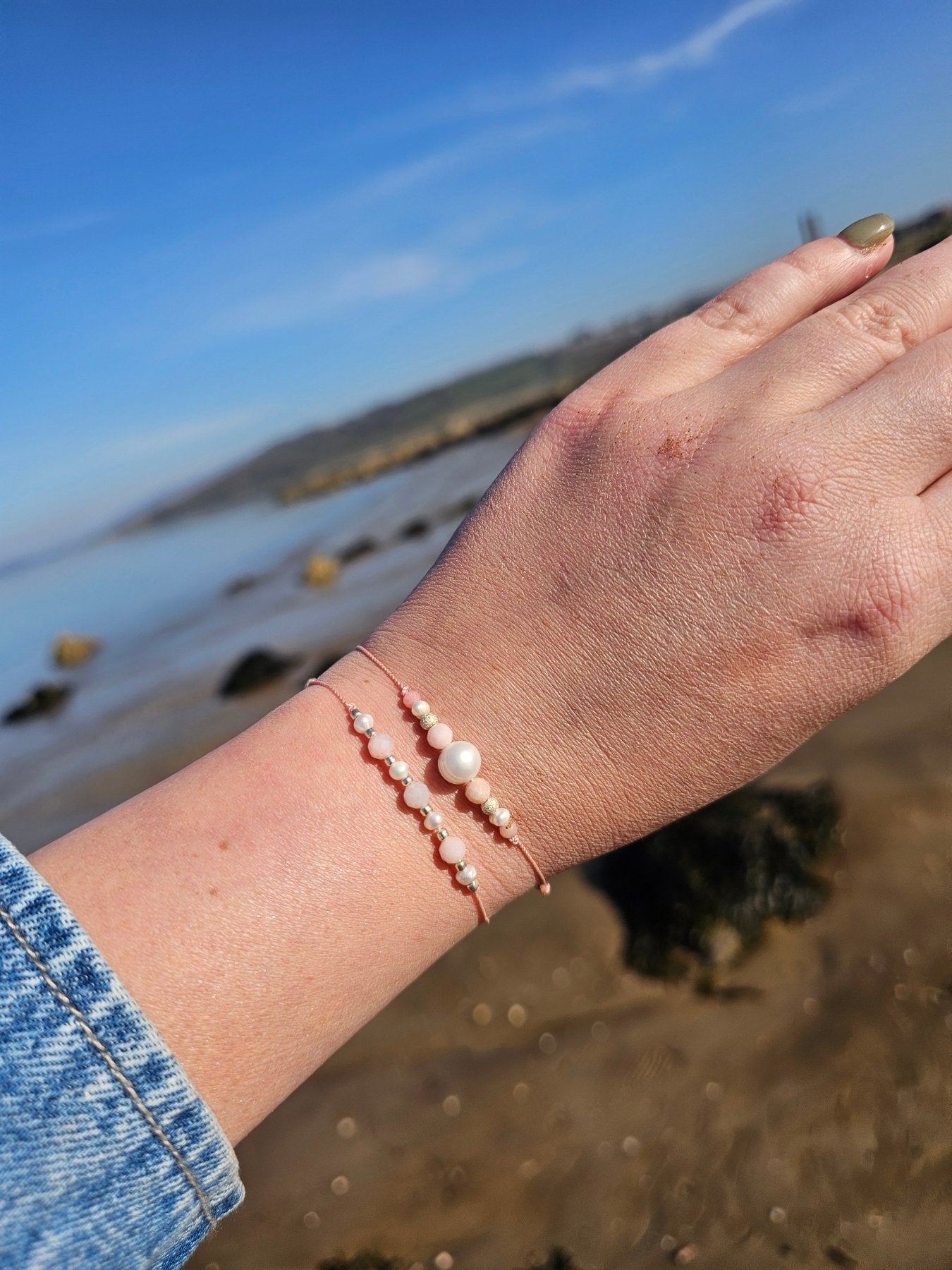 Luxury Pink Opal & Pearl Bracelet - BellishLuxury Pink Opal & Pearl Bracelet