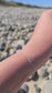 Virgo zodiac bracelet with amazonite, moonstone and pearl
Feminine handmade bracelet for wisdom and emotional balance
Adjustable silk cord Virgo bracelet with sterling silver details
August September birthday gift for Virgo woman
Close-up of spiritual Virgo zodiac bracelet – calming and elegant