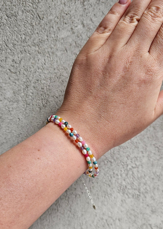 Rainbow Joy Bracelet 4mm – Summer Vibes, Positive Energy & Playful Spirit - BellishRainbow Joy Bracelet 4mm – Summer Vibes, Positive Energy & Playful Spirit
